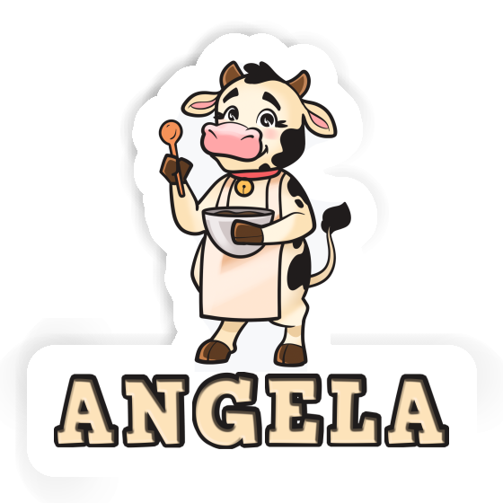 Angela Aufkleber Kuh Laptop Image