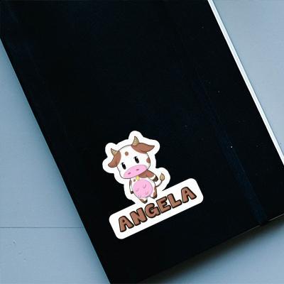 Aufkleber Kuh Angela Notebook Image