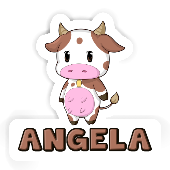 Cow Sticker Angela Notebook Image
