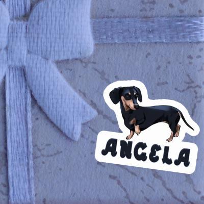 Angela Autocollant Teckel Gift package Image