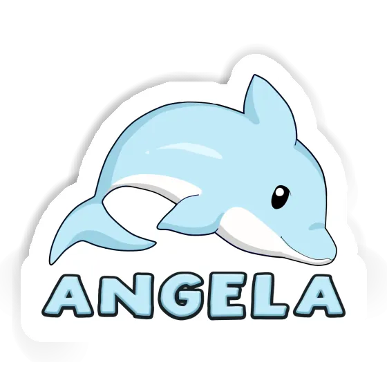 Sticker Dolphin Angela Laptop Image