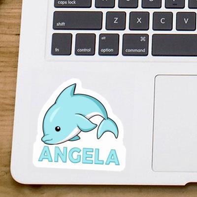 Aufkleber Angela Fisch Laptop Image
