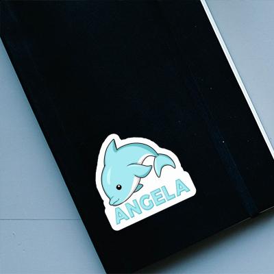 Sticker Angela Dolphin Laptop Image