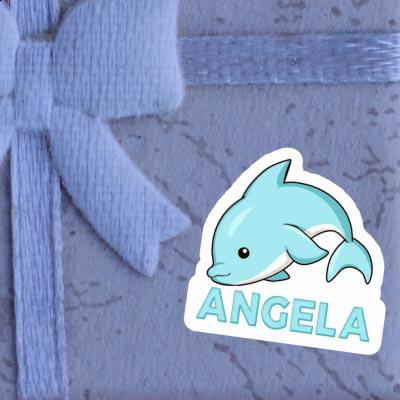 Sticker Angela Dolphin Laptop Image