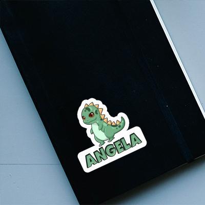 T-Rex Sticker Angela Laptop Image