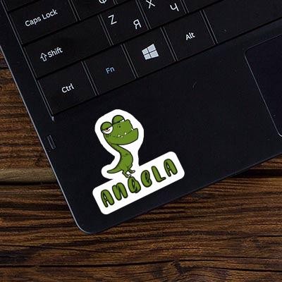 Dinosaur Sticker Angela Laptop Image