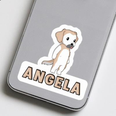 Sticker Golden Yellow Angela Gift package Image