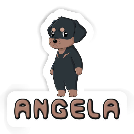 Sticker Angela Rottweiler Laptop Image