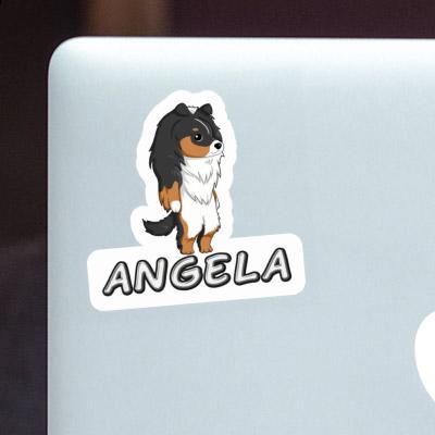 Sticker Angela Sheltie Laptop Image
