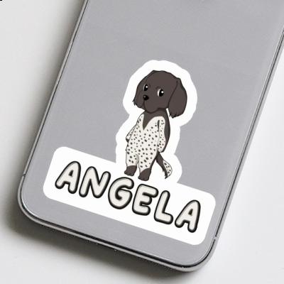 Small Munsterlander Sticker Angela Laptop Image