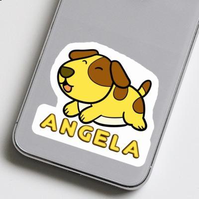 Aufkleber Hund Angela Laptop Image
