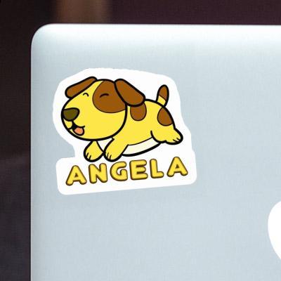 Sticker Angela Dog Laptop Image