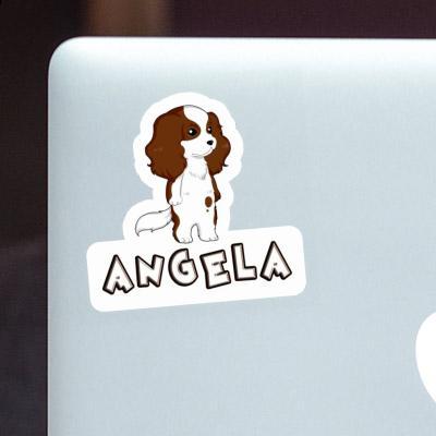 Sticker Angela Cavalier King Charles Spaniel Laptop Image