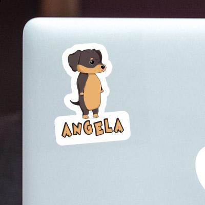 Sticker Angela Dachshund Notebook Image