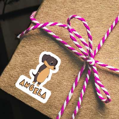 Sticker Dachshund Angela Gift package Image