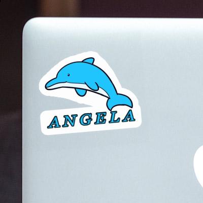 Aufkleber Delphin Angela Laptop Image
