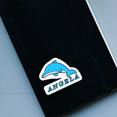 Angela Sticker Dolphin Laptop Image