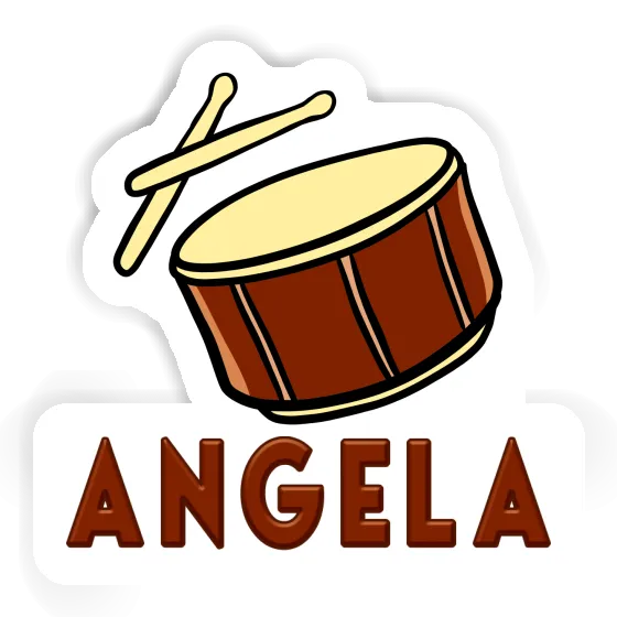 Aufkleber Trommel Angela Notebook Image