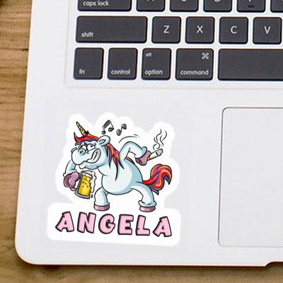 Aufkleber Einhorn Angela Laptop Image