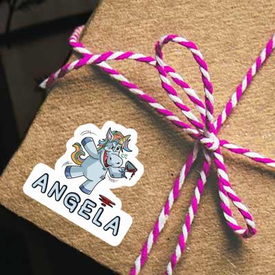 Wine Unicorn Sticker Angela Gift package Image
