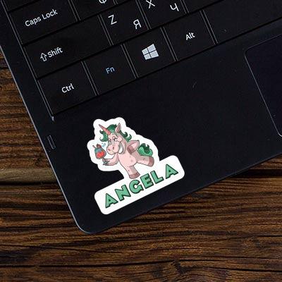 Angela Sticker Party Unicorn Laptop Image