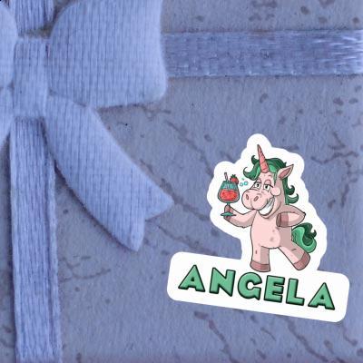 Autocollant Licorne festive Angela Gift package Image