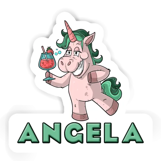 Angela Sticker Party Unicorn Notebook Image