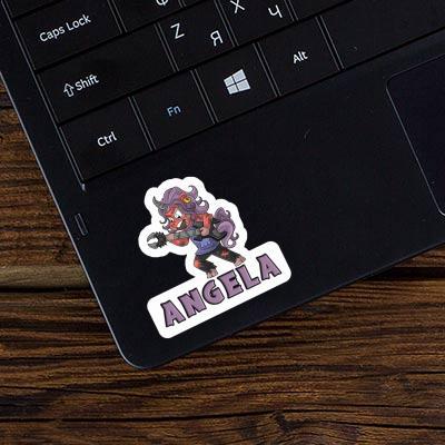 Aufkleber Rockendes Einhorn Angela Laptop Image