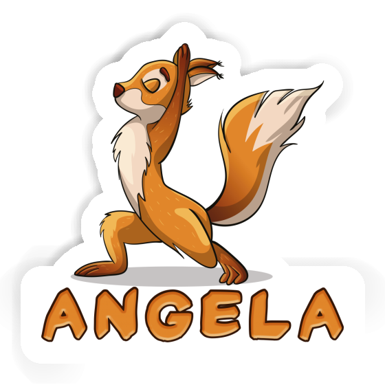 Aufkleber Angela Yoga-Eichhörnchen Image