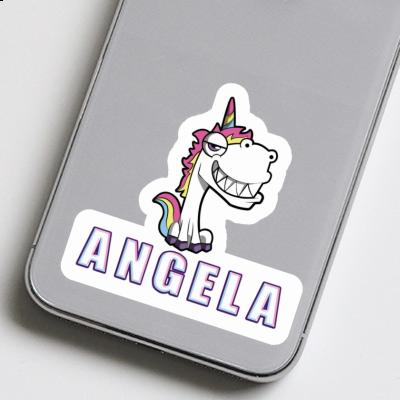 Sticker Grinning Unicorn Angela Laptop Image