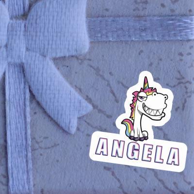 Sticker Grinning Unicorn Angela Image