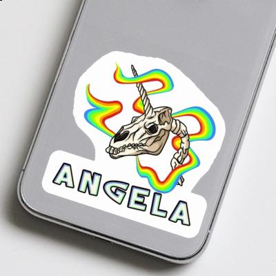 Sticker Angela Unicorn Skull Notebook Image