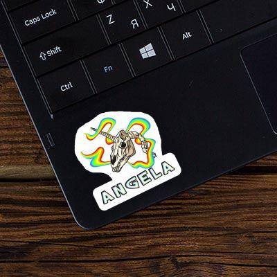 Sticker Angela Unicorn Skull Laptop Image