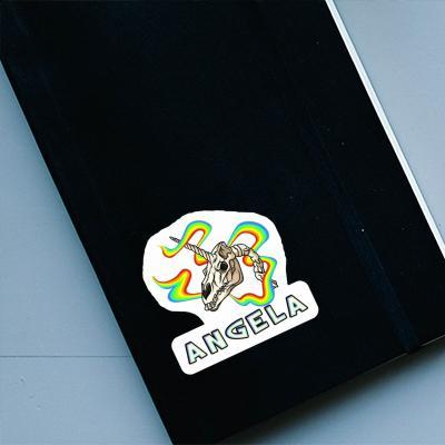 Sticker Angela Unicorn Skull Notebook Image