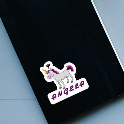 Sticker Angela Einhorn Laptop Image