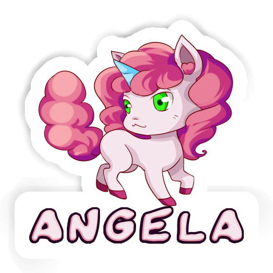 Unicorn Sticker Angela Laptop Image