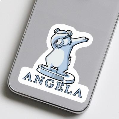 Aufkleber Eisbär Angela Notebook Image