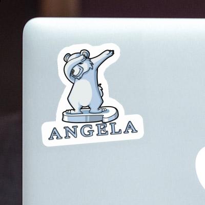 Polar Bear Sticker Angela Laptop Image