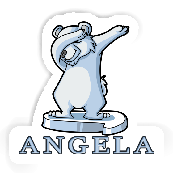 Polar Bear Sticker Angela Laptop Image
