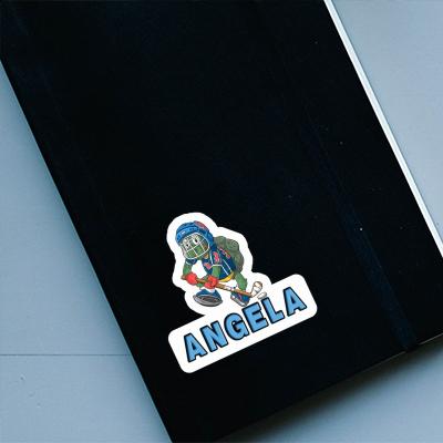 Aufkleber Angela Eishockeyspieler Laptop Image