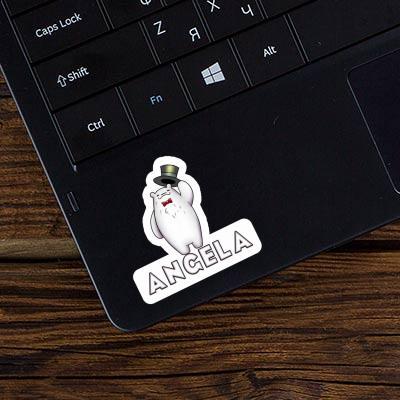 Aufkleber Angela Eisbär Laptop Image