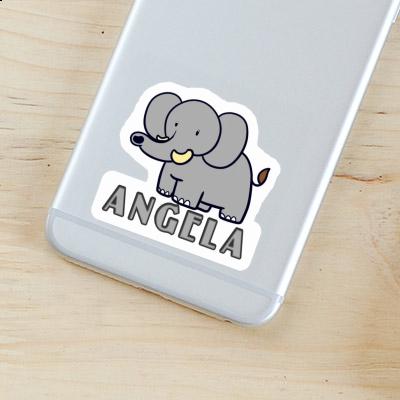Angela Aufkleber Elefant Laptop Image