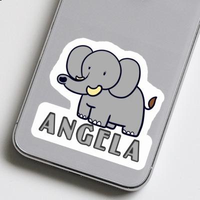 Sticker Elephant Angela Laptop Image