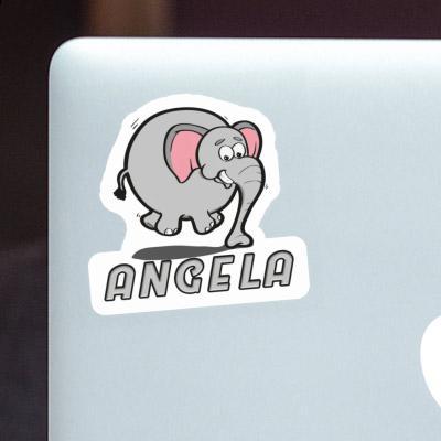 Jumping Elephant Sticker Angela Notebook Image