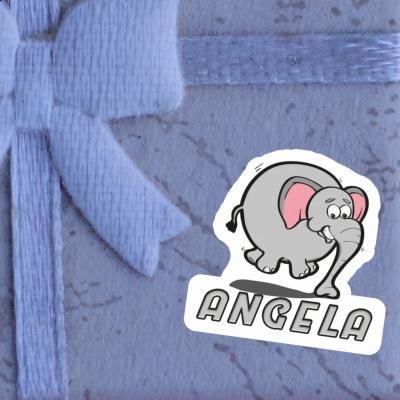 Jumping Elephant Sticker Angela Image