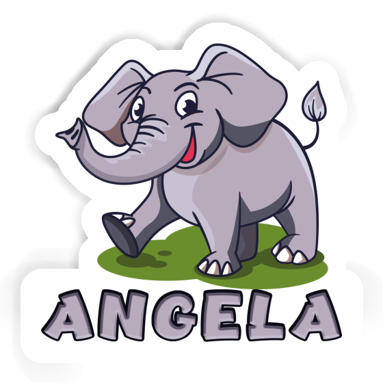 Elefant Aufkleber Angela Image