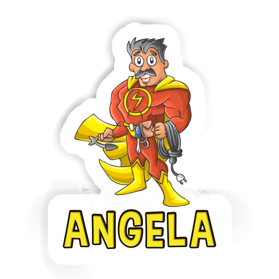 Angela Sticker Elektriker Laptop Image