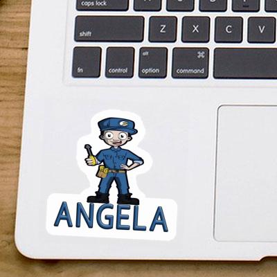 Electrician Sticker Angela Laptop Image