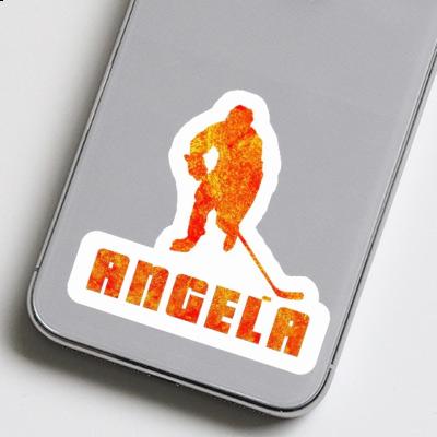 Sticker Angela Hockey Player Laptop Image