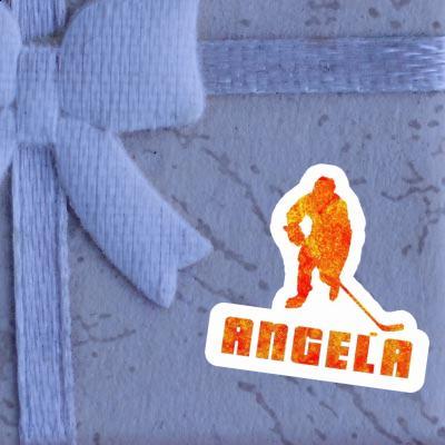 Eishockeyspieler Sticker Angela Laptop Image